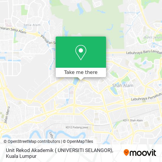 Unit Rekod Akademik ( UNIVERSITI SELANGOR) map