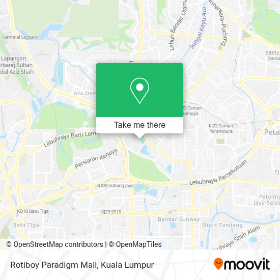 Rotiboy Paradigm Mall map