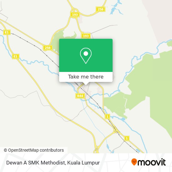 Dewan A SMK Methodist map