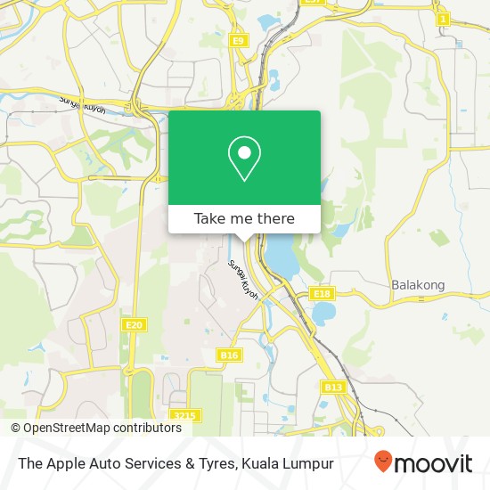 The Apple Auto Services & Tyres map