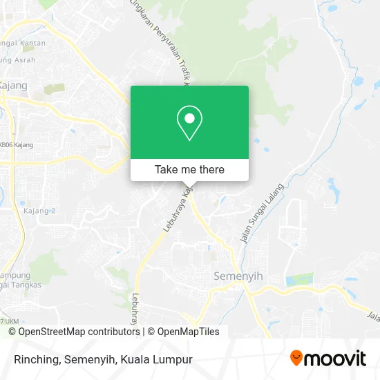Rinching, Semenyih map