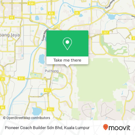 Pioneer  Coach Builder Sdn Bhd map