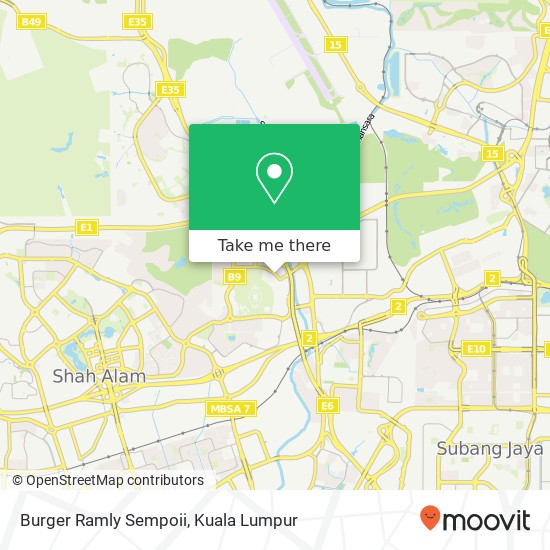 Peta Burger Ramly Sempoii