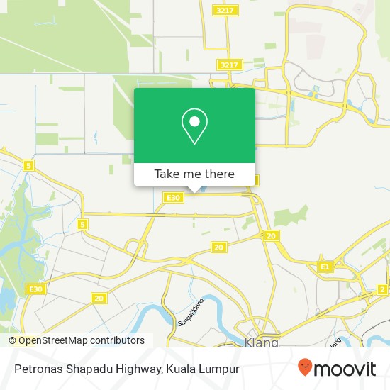 Peta Petronas Shapadu Highway