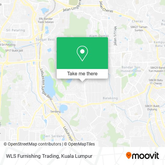 WLS Furnishing Trading map