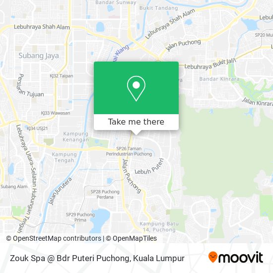 Peta Zouk Spa @ Bdr Puteri Puchong