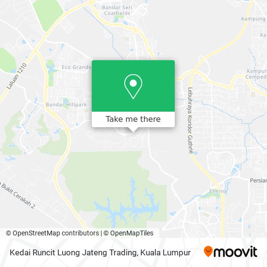 Kedai Runcit Luong Jateng Trading map