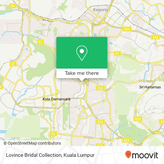 Lovince Bridal Collection map