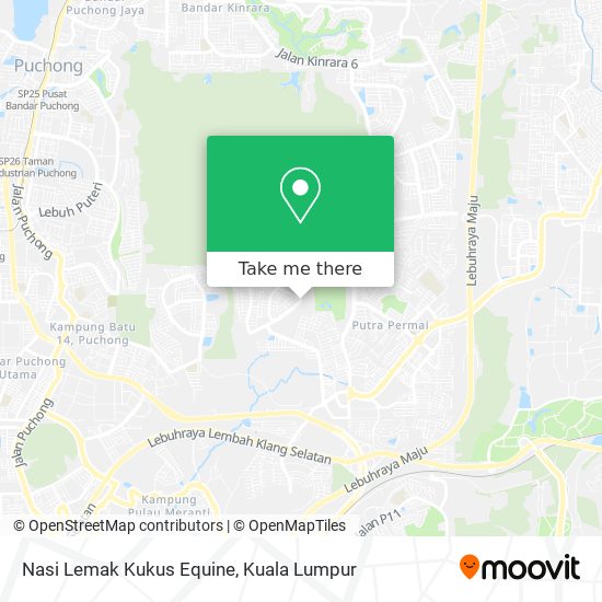 Nasi Lemak Kukus Equine map