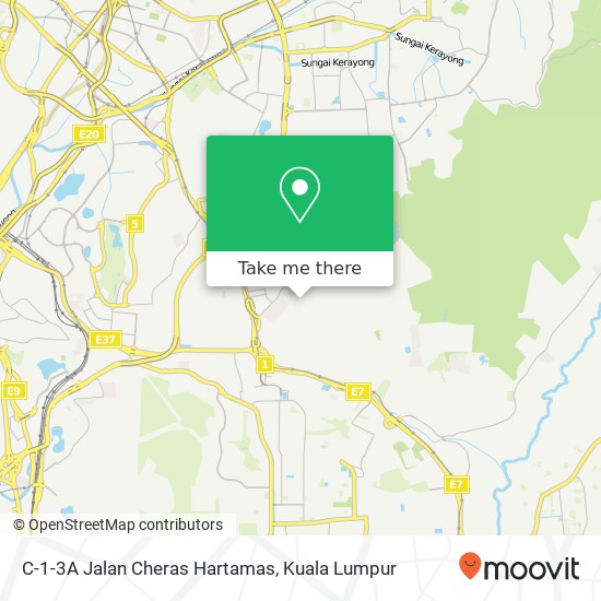 C-1-3A Jalan Cheras Hartamas map