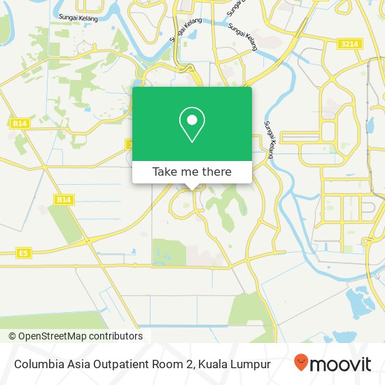 Columbia Asia Outpatient Room 2 map