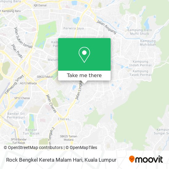 Rock Bengkel Kereta Malam Hari map