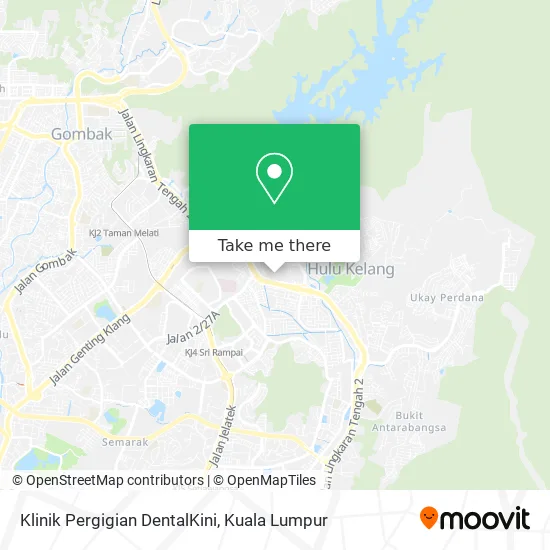 Klinik Pergigian DentalKini map