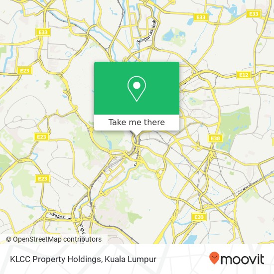 KLCC Property Holdings map