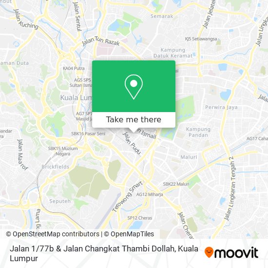 Jalan 1 / 77b & Jalan Changkat Thambi Dollah map