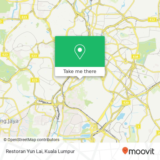 Peta Restoran Yun Lai