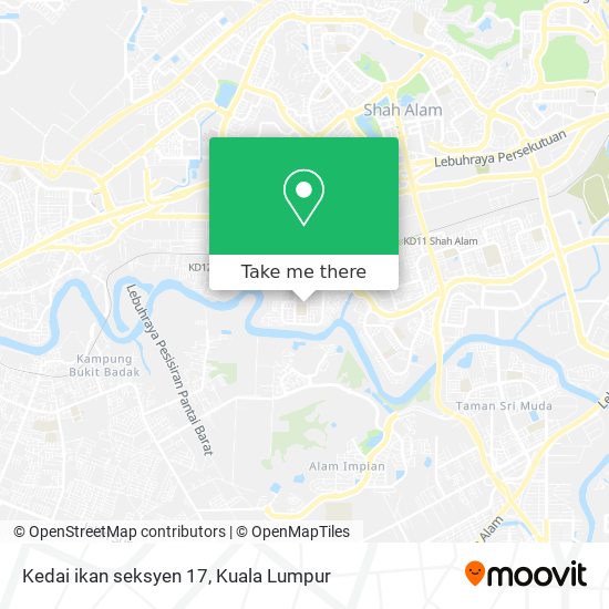 Kedai ikan seksyen 17 map