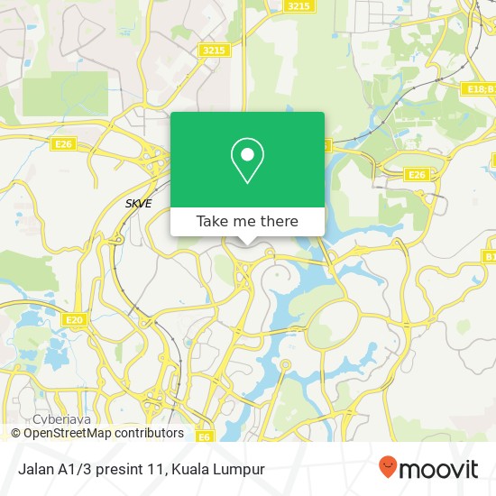 Jalan A1/3 presint 11 map