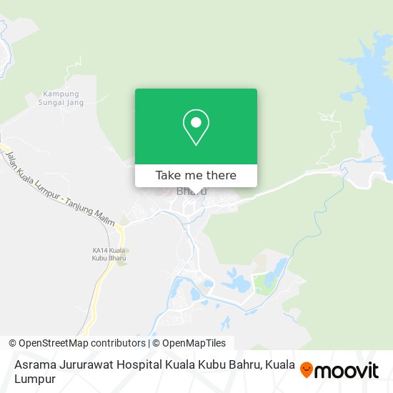 Peta Asrama Jururawat Hospital Kuala Kubu Bahru