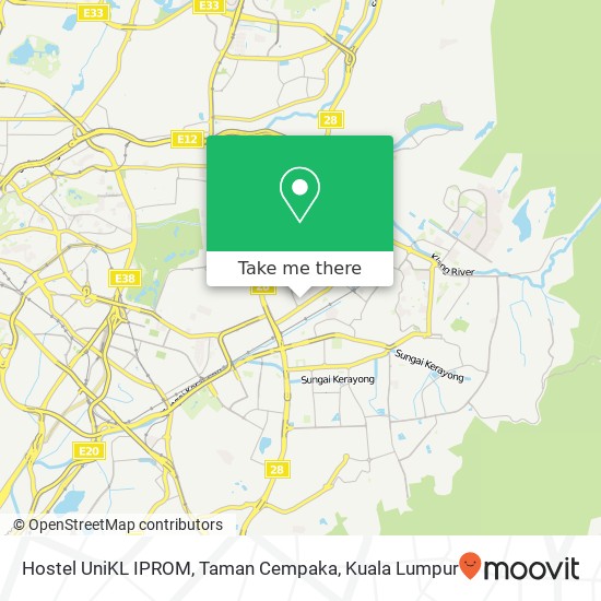 Hostel UniKL IPROM, Taman Cempaka map