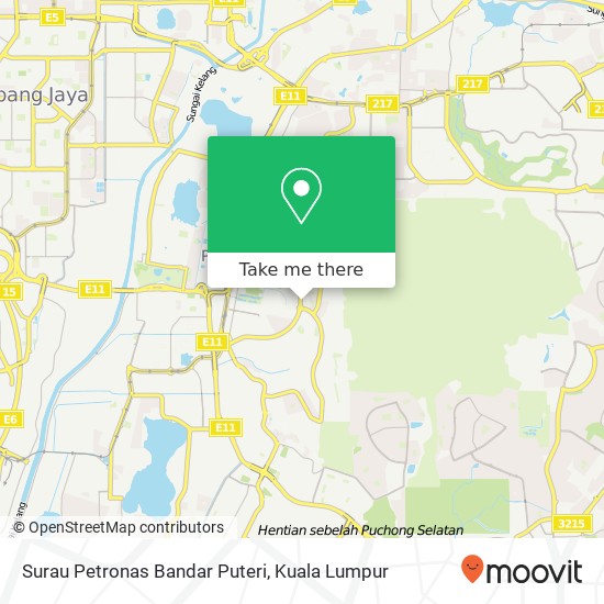 Surau Petronas Bandar Puteri map