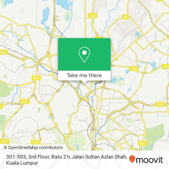 301-303, 3rd Floor, Batu 2½ Jalan Sultan Azlan Shah map