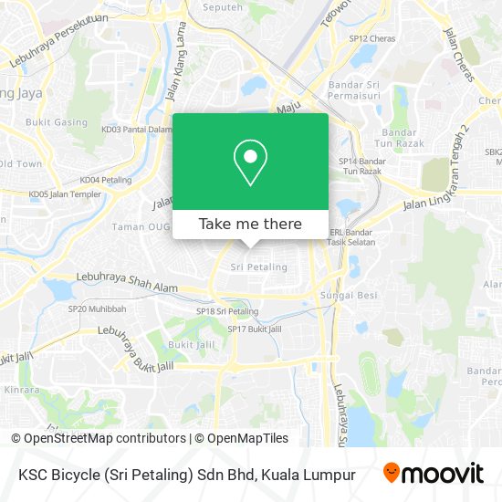 KSC Bicycle (Sri Petaling) Sdn Bhd map