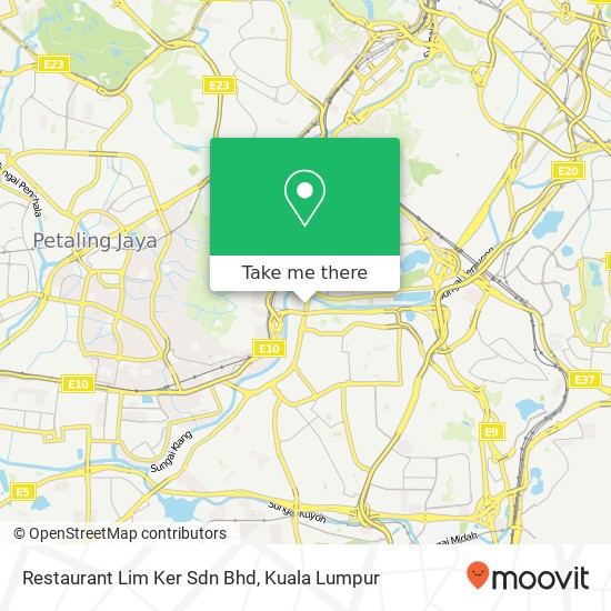 Peta Restaurant Lim Ker Sdn Bhd