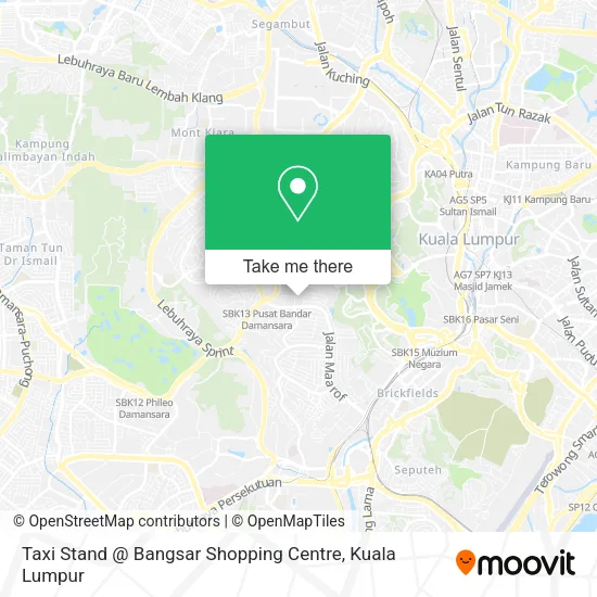 Taxi Stand @ Bangsar Shopping Centre map