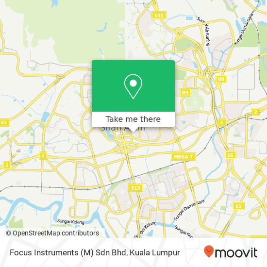 Focus Instruments (M) Sdn Bhd map