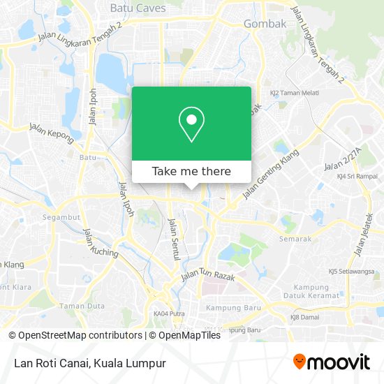 Lan Roti Canai map