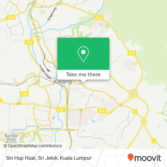 Sin Hup Huat, Sri Jelok map