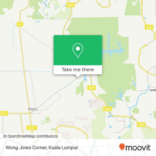 Wong Jowo Corner map