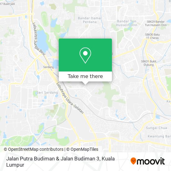 Peta Jalan Putra Budiman & Jalan Budiman 3