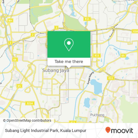 Subang Light Industrial Park map