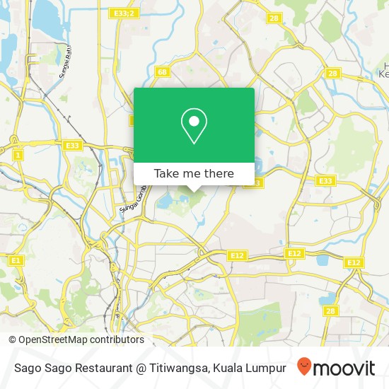 Sago Sago Restaurant @ Titiwangsa map