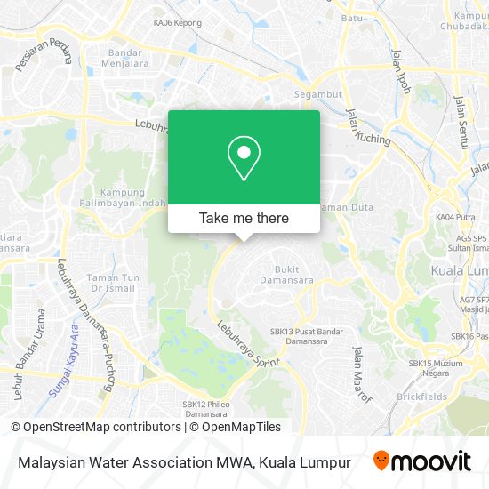 Malaysian Water Association MWA map