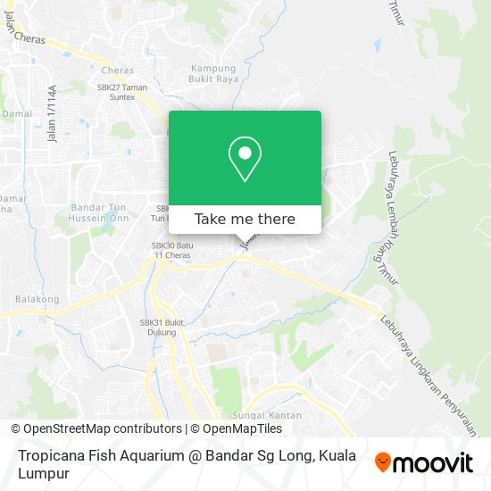 Peta Tropicana Fish Aquarium @ Bandar Sg Long