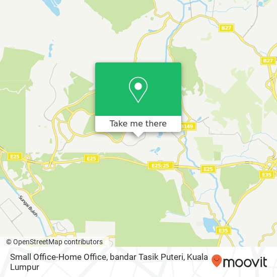 Peta Small Office-Home Office, bandar Tasik Puteri