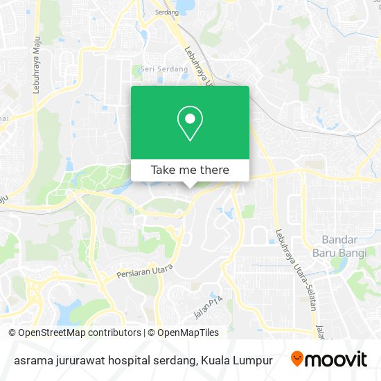 Peta asrama jururawat hospital serdang