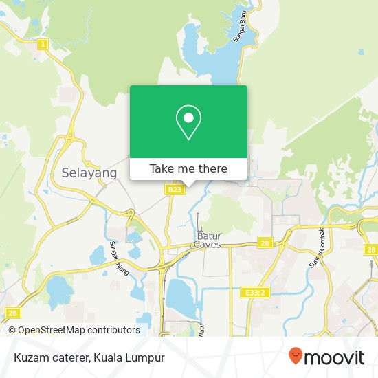 Kuzam caterer map