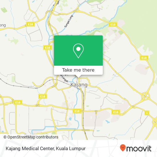 Kajang Medical Center map