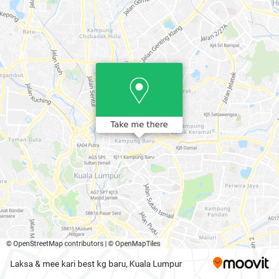 Laksa & mee kari best kg baru map