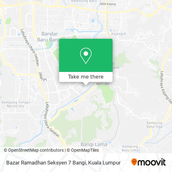 Bazar Ramadhan Seksyen 7 Bangi map