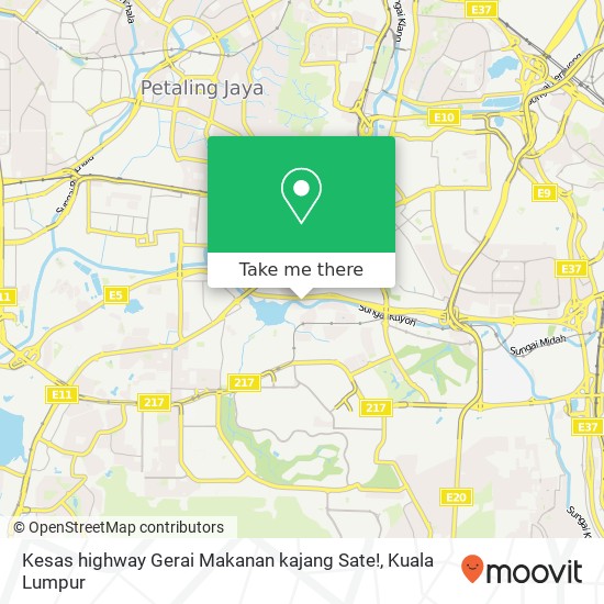 Kesas highway Gerai Makanan kajang Sate! map