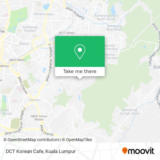 DCT Korean Cafe map