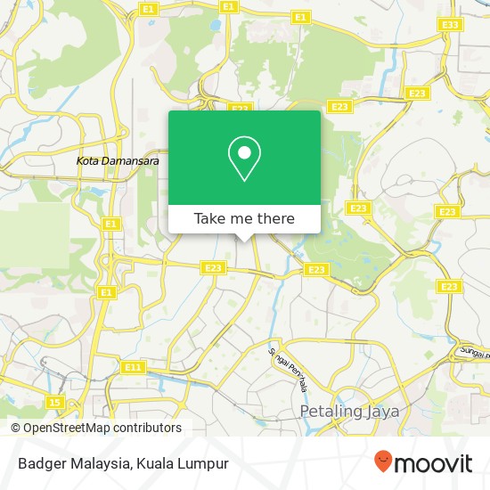 Badger Malaysia map