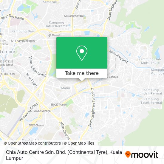 Chia Auto Centre Sdn. Bhd. (Continental Tyre) map