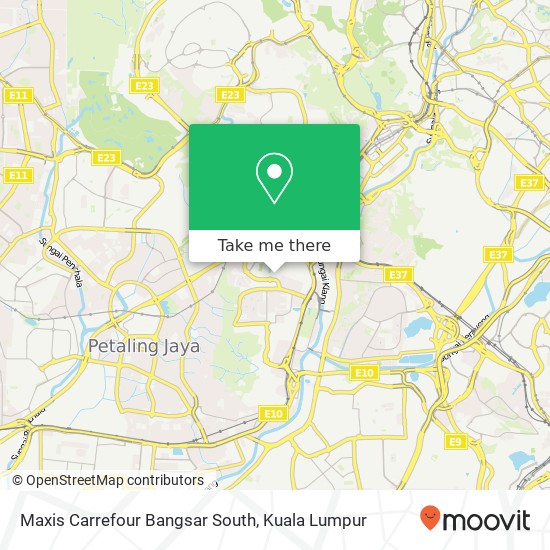 Maxis Carrefour Bangsar South map