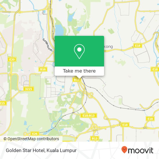 Golden Star Hotel map